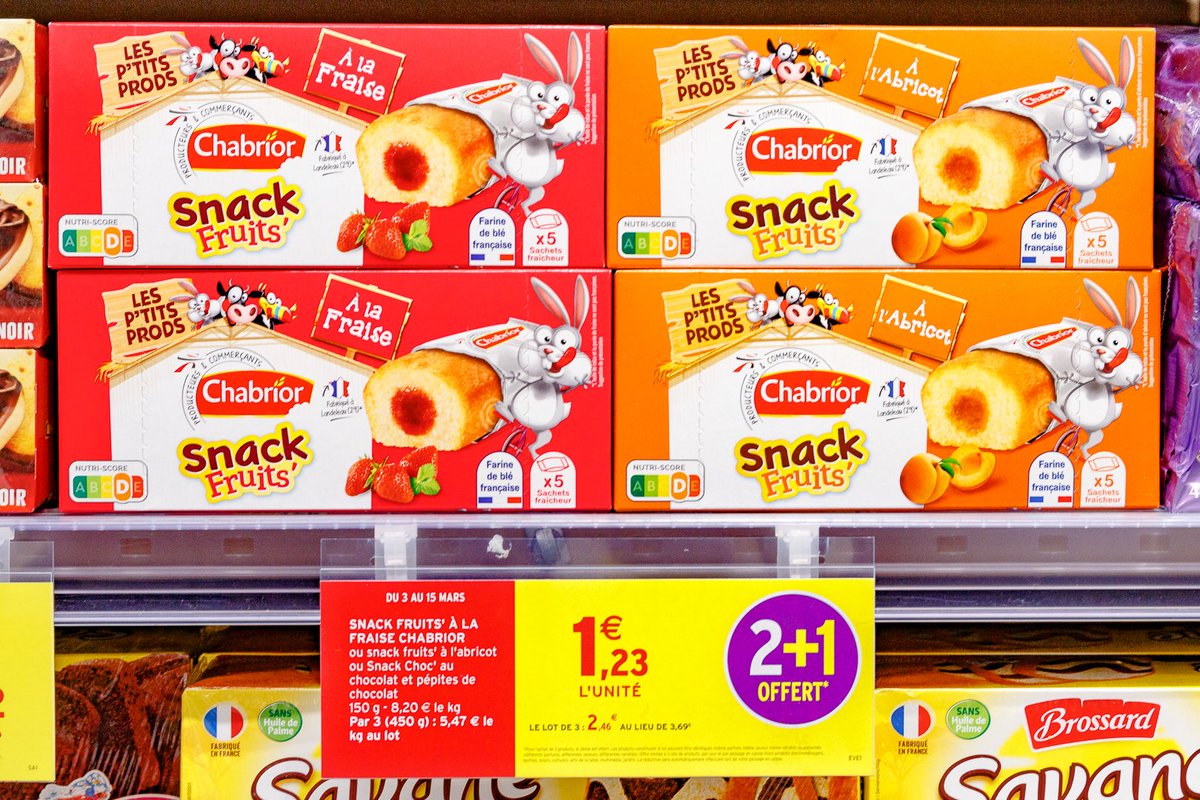 IntermarcheAups's tweet photo. 🍓C'est l’heure du goûter🍑
‼️2+1OFFERT‼️

SNack fruits' Chabrior : 2,46€ le Lot de 3❗️

*1,23€ à l'unité
**Jusqu'au 15 mars

#TousUnisContreLaVieChère
#IntermarchéAups https://t.co/bbxETtigES
