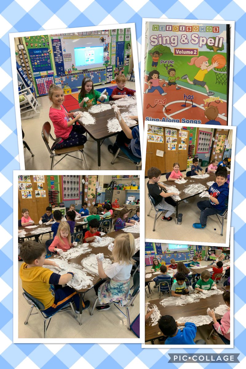 evossmiller's tweet photo. Practicing sight words with music and shaving cream is some good, clean learning fun! #iginspies #rtsdlearns @HeidiSongs @BarbasolShave https://t.co/MOuAVmsRAo