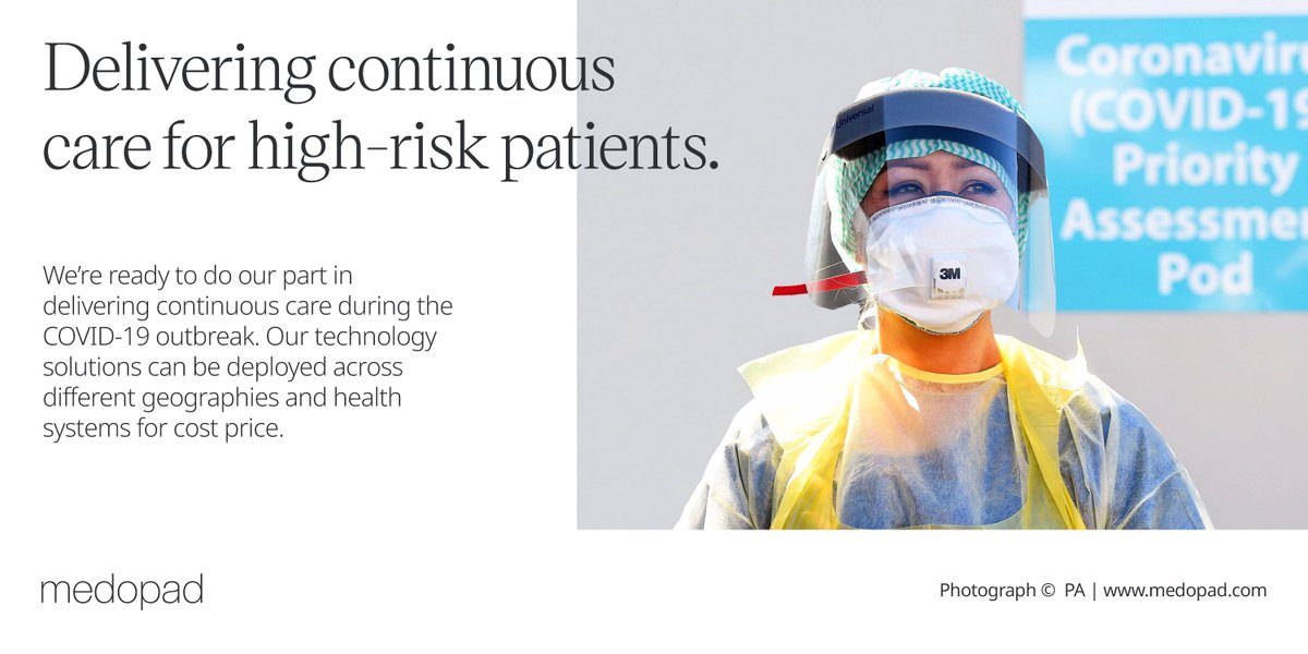 HumaForHealth's tweet photo. We've prepared a solution for the #NHS &amp; other systems to provide service continuity for high-risk patients as part of the expected pressures from #coronavirus. It can be deployed across geographies &amp; systems.

For more information, please email us: reach.out@medopad.com https://t.co/S2FMAIgcpy