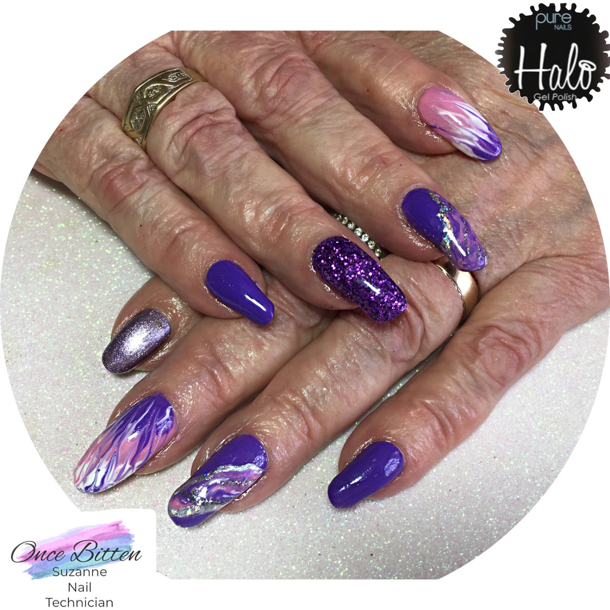 No virus is going to stop Joan getting her crazy on!

#GelPolish #PureNails
#Halo #Glitter #NailArt
#Pampertime #Homebased 
#StockportNailTech #SK5Reddish
#NailsOfInstagram #ShowScratch
#ScratchMagazine #NailPro #SWNailShares #Nails
#NailPromote #InstaNails 
#NailedIt