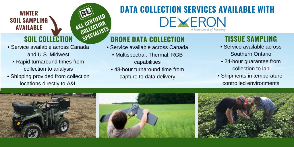 ALCanadaLabs's tweet photo. Our data collection partner @DeveronUAS just made your soil sampling and tissue sampling that much easier
Questions? Contact our office or one of our business development representatives https://t.co/1CaMTr17Ew
#soilsampling #sample20 https://t.co/9jElB3GVsT