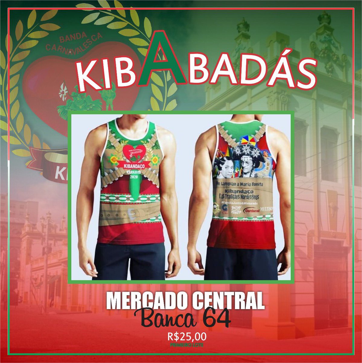 kiba2019's tweet photo. ❤️ATENÇÃO💚 
A partir de hoje teremos abadás Na banca  64 No MERCADO CENTRAL , aceitamos cartões de crédito e debito, o horário de atendimento será das 14:00 às 19:00. O valor do abadá é $25,00 até domingo. VAI SUBIR CORRE NO MERCADO CENTRAL 🇧🇬🇧🇬🇧🇬🇧🇬 https://t.co/Vwjy1iHf6B