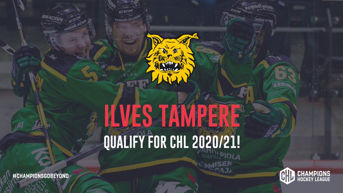 championshockey's tweet photo. As the Liiga ๐ซ๐ฎ season comes to an early ending, @ilveshockey qualify for the Champions Hockey League for the very first time, accompanying their city rivals Tappara for next season! ๐
#ChampionsGoBeyond #RaceToQualify https://t.co/kRBiEsUY0a