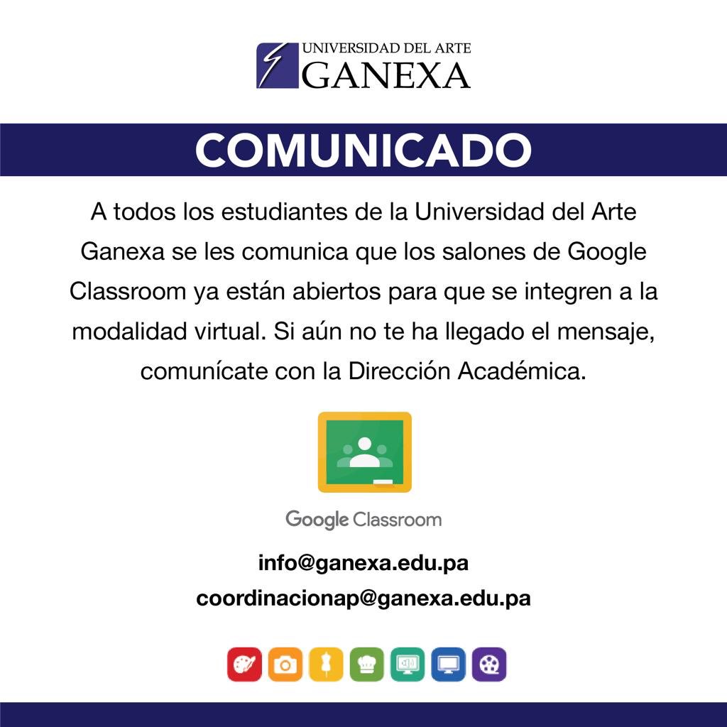 Comunicado a todos nuestros estudiantes Ganexianos >>>