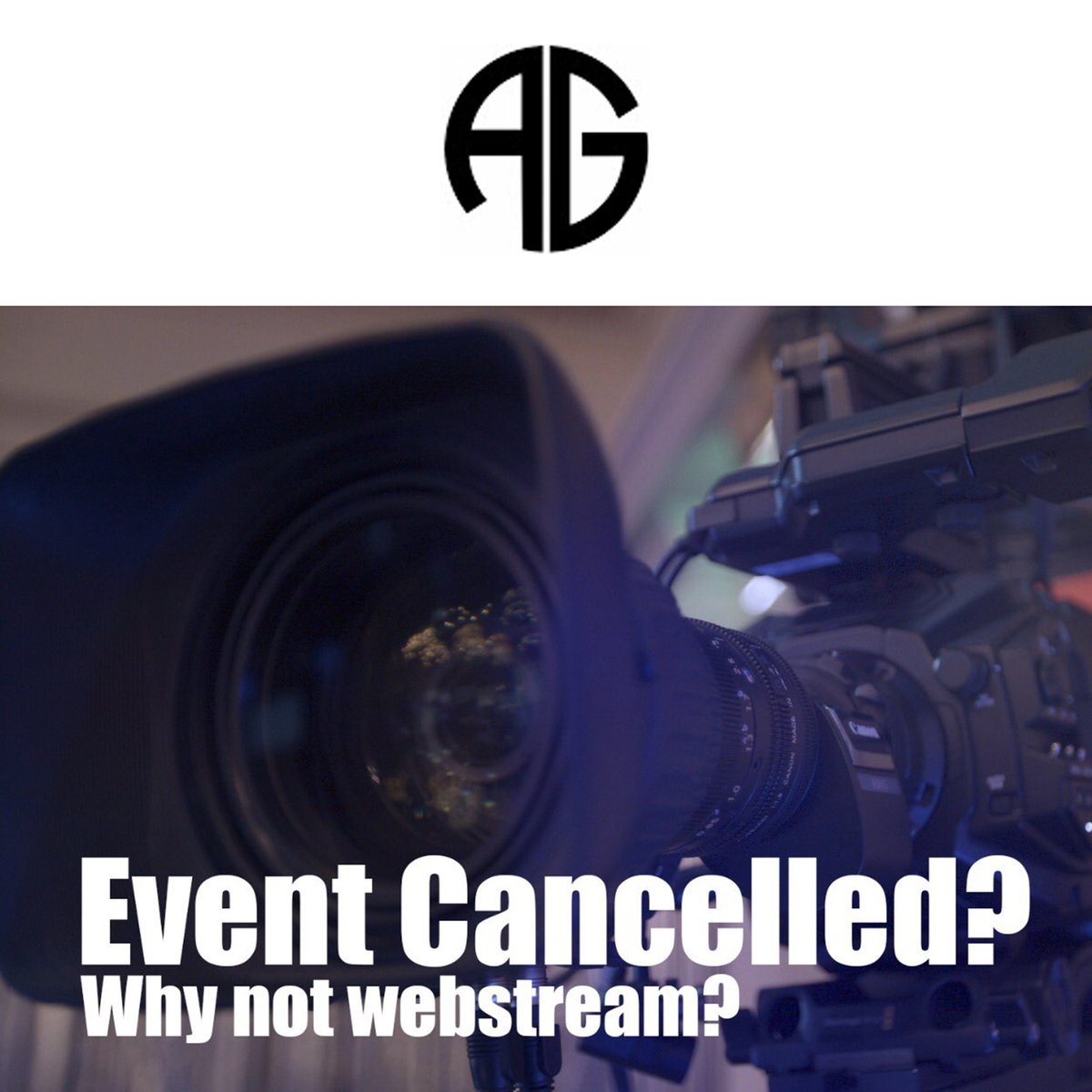 AGStudiosUK's tweet photo. With staff #workingfromhome and your #Townhallmeeting and #employeeforum #quarterlymeetings being #postponed โ why not ask AG Studios to get the messages to the troops. #videostream #videoconference #workingfromhome #coronavirus #covid19 https://t.co/T5S13EiMtN