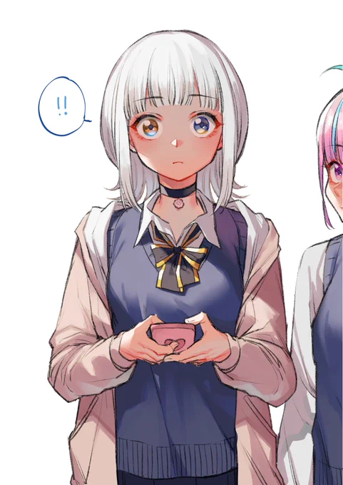 あ、あの…この前はありがとう!これ、お返しです!
 #めあArt 