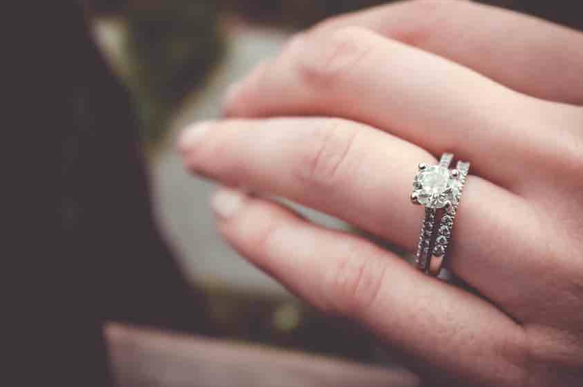 How do you wear your wedding ring? 
Under or over? 

#WeddingRings #QuickQuestion