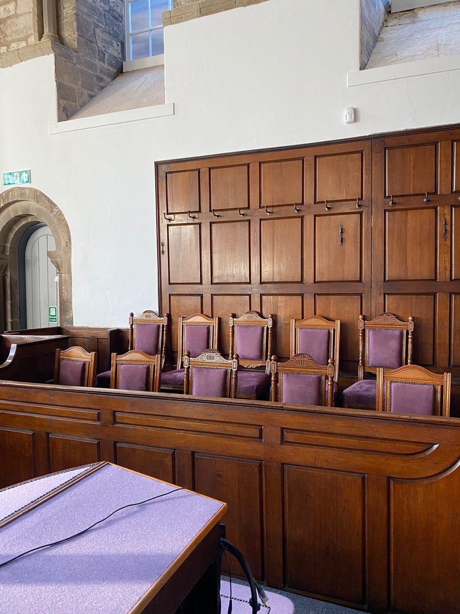 DmuForensics's tweet photo. Our final year Expert Witness sessions take place at DMU's own Crown Court. This court was in use until 1992 and is full of history! Such a great location to experience standing in the witness box to give evidence! ⚖️ #forensicscience #proudtobemore #werestourcase https://t.co/huZqBUdLzh