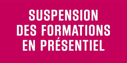 [Info crise #Covid19] Suite à l'allocution du président de la République, le #CNFPT, en tant qu'établissement pédagogique, suspend ses #formations en présentiel. Seules les #formations à distance sont maintenues et seront renforcées.