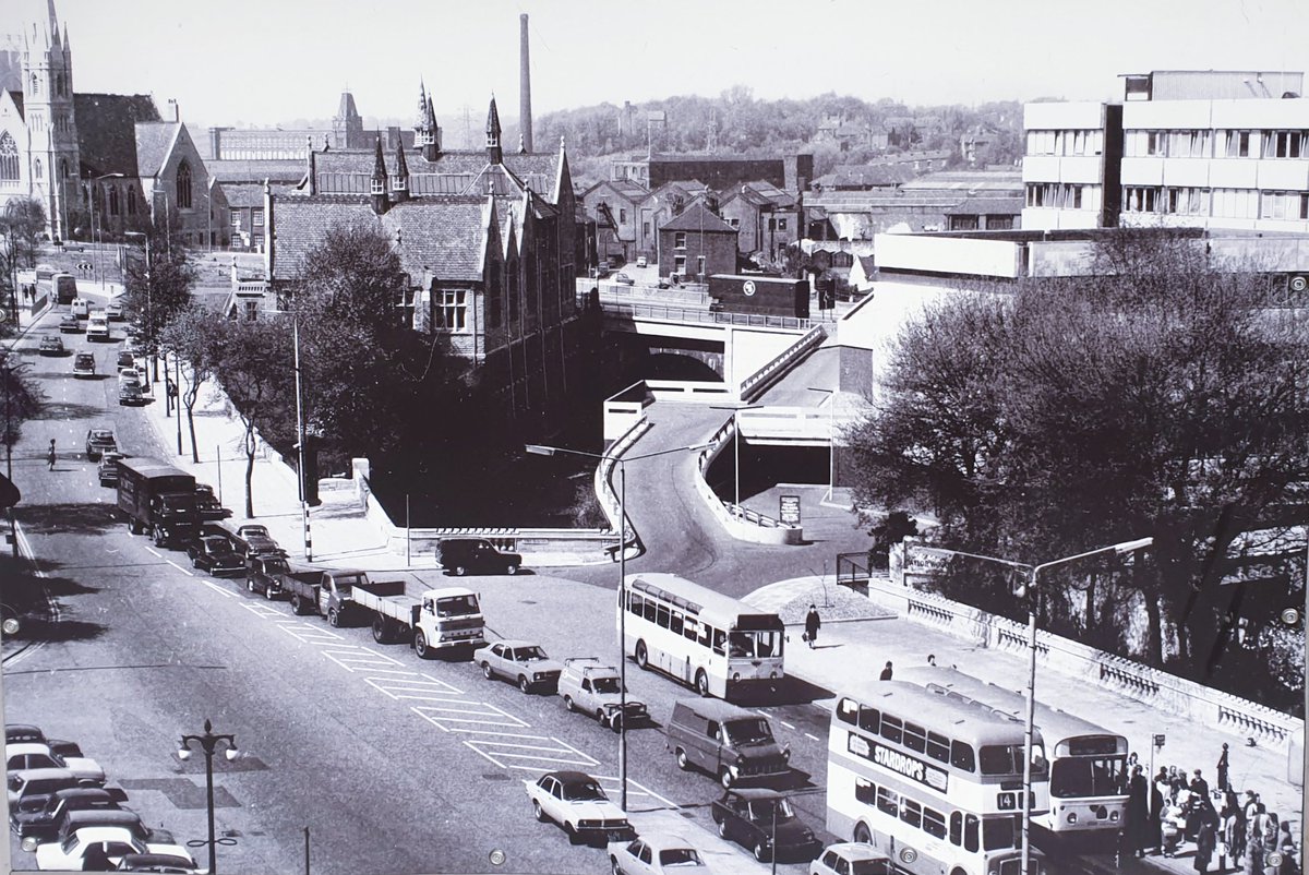 Came across this great picture on display at a chippy in #Rochdale. View must be from #rochdaletownhall and you can just see @GMPRochdale on the right. Not sure the year though, any ideas??