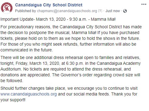 Here’s your latest update on the musical