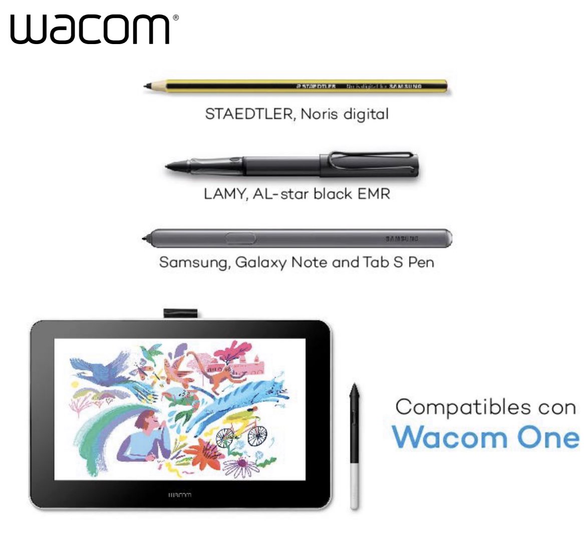 wacom_mexico's tweet photo. Además del lápiz incluido, puedes utilizar lápices compatibles de otras marcas, con el monitor Wacom One.  
 
#Wacom #WacomMexico #staedtler #staedtlerpens #lamy #DibujoDigital #Crea #IlustraciónDigital #Ilustrador #Dibujante #WacomOne  #monitorinteractivo #Samsung #samsunggalaxy https://t.co/bHh8Ivytby