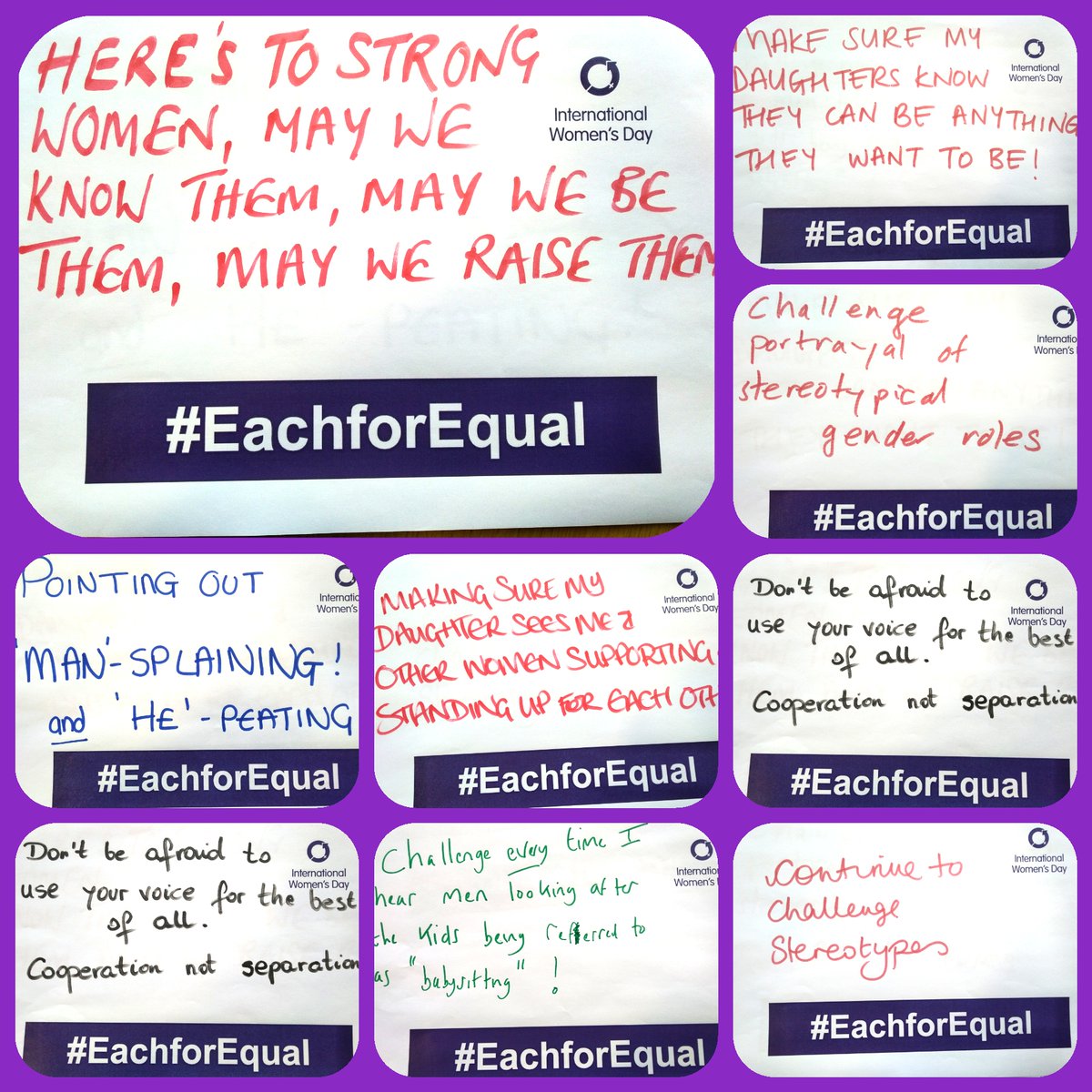 UNISONWales's tweet photo. A few snaps from across the week, marking #InternationalWomensDay #women #UNISON #EachforEqual https://t.co/MHtcrf0Gm4