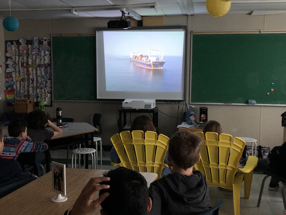mrs_nesrallah's tweet photo. Watching @HighArcticHaul and continuing our learning about our inquiry about food insecurity in the Canadian North #ocsbdl #JERPride @StJeromeOCSB https://t.co/0JycAwaCu4