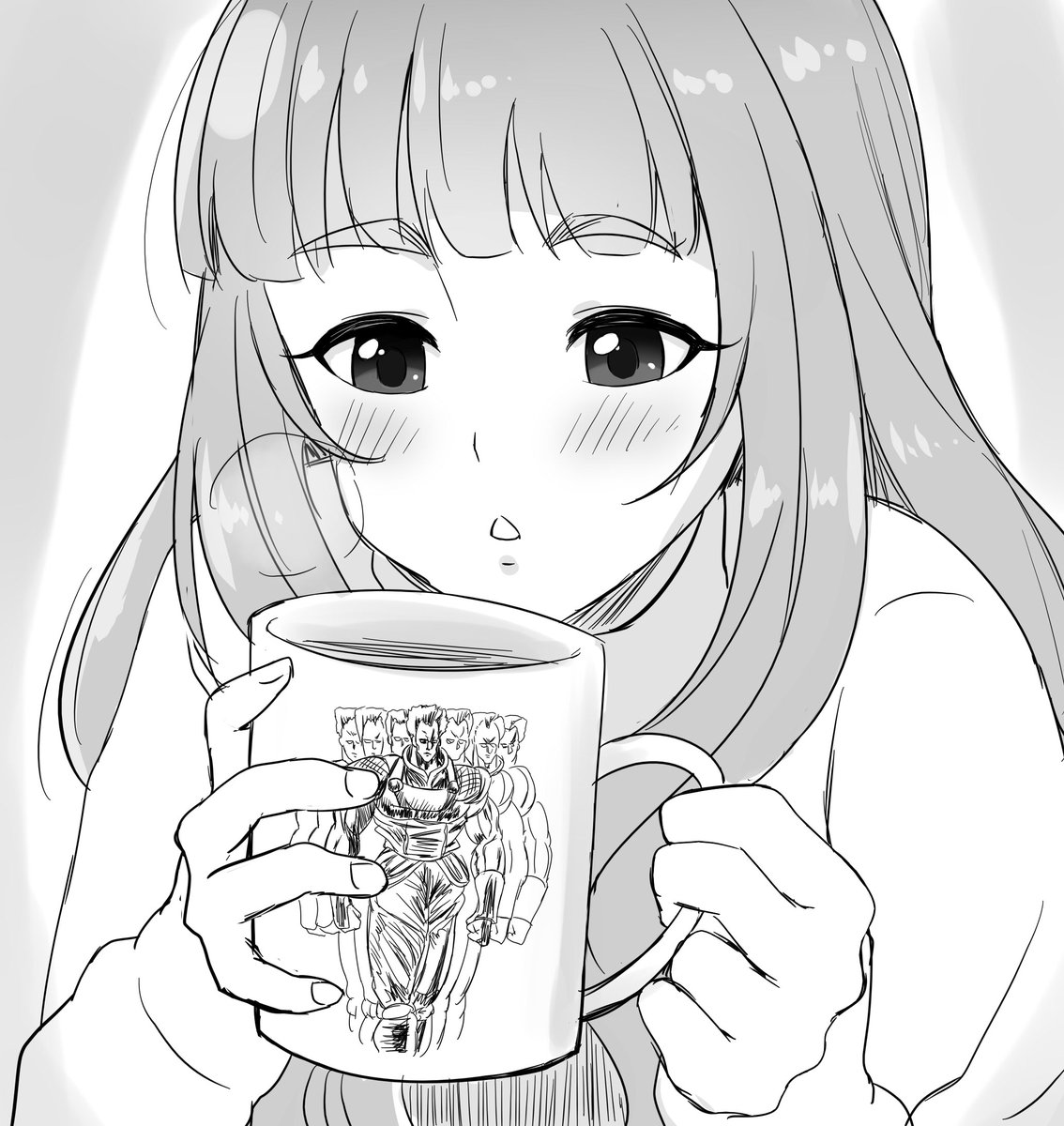 おォ~神谷奈緒~なんか飲んでんのかカワイイのぉ~…
って…おいっお前…おまっ…そのマグカップお前…
ダイアーさんじゃねーか!!!
稲妻十字空烈刃をかます前のあの謎の不思議な身のかろやかさをスオオオと披露してるダイアーさんじゃねえかよ!!!!
おいお前っ…どういうことだおい…お前…!!