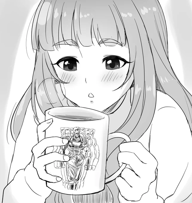 おォ～神谷奈緒～なんか飲んでんのかカワイイのぉ～…
って…おいっお前…おまっ…そのマグカップお前…
ダイアーさんじゃねーか!!!
稲妻十字空烈刃をかます前のあの謎の不思議な身のかろやかさをスオオオと披露してるダイアーさんじゃねえかよ!!!!
おいお前っ…どういうことだおい…お前…!! 