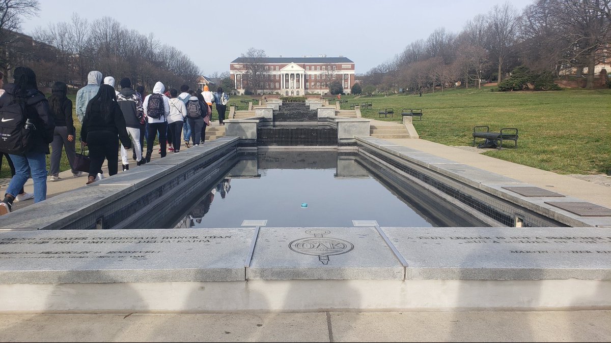MISDSummitJags's tweet photo. On the campuses of the Universtiy of Maryland (statue of Frederick Douglass), and Howard University. It’s been a fantastic and memorable experience! This is how we Summit!💙

#SHSCollegeTours
#Opportunities
#CollegeIsForMe
#CollegeReadiness
#SummitHighSchool
#WeBelongInCollege https://t.co/4VSec72Hb8