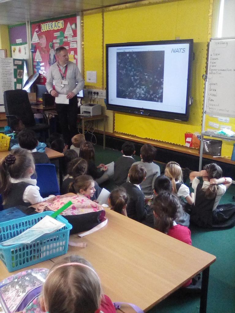 stcadocsprimary's tweet photo. A visit from an Air Traffic Controller! How cool! We learnt about how planes fly and how their are controlled in air space! #STEMWeek2020 #aerodynamics https://t.co/4u9V6sssrA