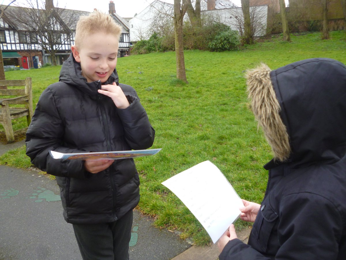 Overleighschool's tweet photo. Y3 and Y4 wrote poetry about Minerva to share by Minerva's Shrine in Edgar's Field. Thank you to all the parents and members of the community who supported this event!
#romansword #friendsofedgarsfield #handbridge #community #stmaryschurch https://t.co/qKS2d3SsmW