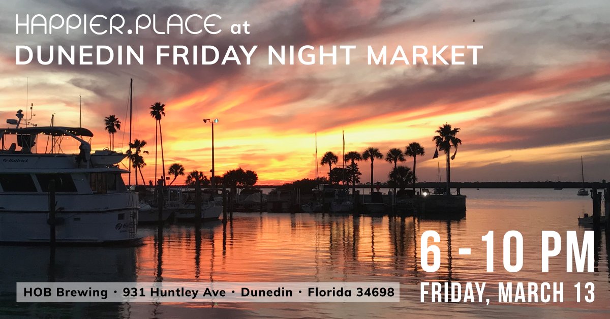 In other news, the #Dunedin Night Market at HOB Brewing is still on tonight. 
<a href="/scottsolary/">scottsolary</a> and I will be there with our <a href="/HappPlace/">Happier Place</a> products, my photography, positive attitude, and some hand sanitizer oc . There will be beer. Plenty of beer. #FridayThe13th #HappierPlace