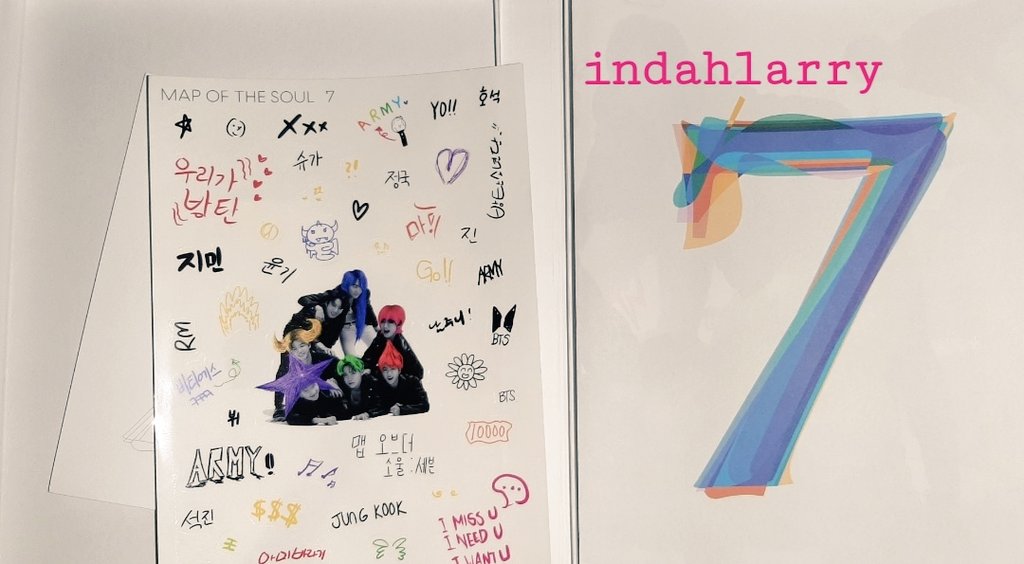 indahlarry's tweet photo. GIVEAWAY KARNA HARI INI RELEASE OST TAEHYUNG💜 DAN SESUAI JANJI AKU MAU GA ALBUM

SYARAT 
ARMY, FOLLOW, LIKE, RT, COMMENT ALASAN JADI ARMY
ALBUM MOTS 7 VER 4 + POSTER NO PC YA, PC AKU CULIK KARNA DAPET SI "🐯" 🤣 SUMPAH VER 4 CUTE BANGET😭

END 30 MARET💜
FREEONGKIR💜 https://t.co/bMAybdL1gx