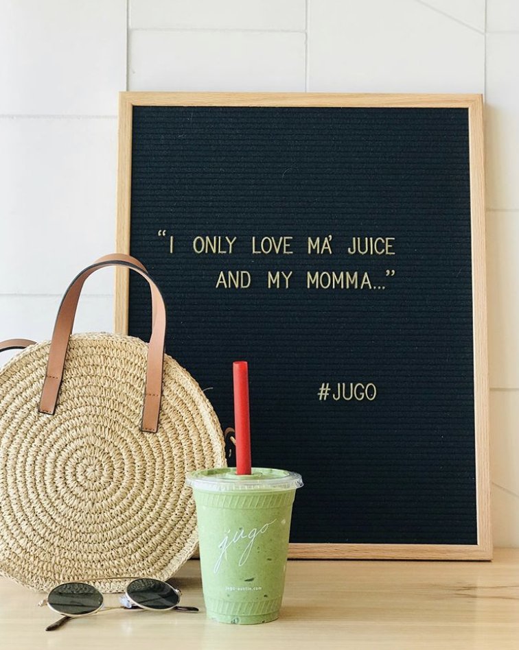 SXSW isn’t happening but you can still support your local ATX community! Come by and grab yourself a healthy sip from us this weekend 🏙️ 🥤

📸: <a href="/512bites/">512 Bites</a>