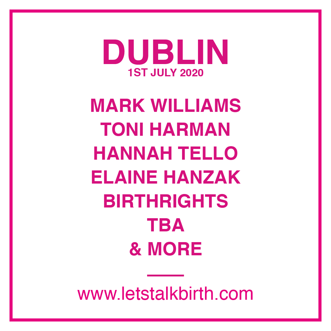 Our #Dublin #LTB20 schedule is now looking as follows⤵️

Location at <a href="/greshamhotel/">The Gresham Hotel</a>

- <a href="/MarkWilliamsFMH/">Fathers Mental Health UK</a>
- <a href="/oneworldbirth/">Toni Harman</a> 
- <a href="/MsHannahT/">Ms. T</a> 
- <a href="/elainehanzak/">Elaine Coote (was Hanzak)</a> 
- <a href="/birthrightsorg/">Birthrights</a> 
with more to be announced...

Make sure to buy your tickets now⤵️
letstalkbirth.com

#letstalkbirth20
