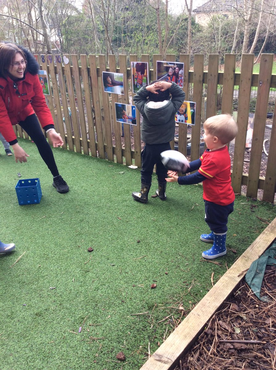 Today to support sports relief the toddlers played mini rugby. #SportsRelief2020 #walesrugbyunion #southafricarugby
