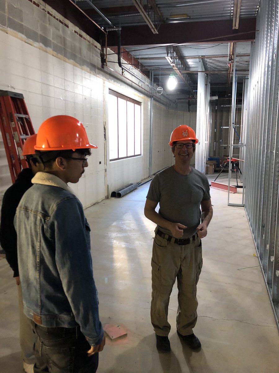 MarcWolfeHC's tweet photo. Thank you to Mr. Gordon Cole for taking groups of students on tours this week of the construction happening at WeGo and showing them the various opportunities there are in the trades. #WeGoWorks #WeAreWeGo https://t.co/ykcFGM5rze