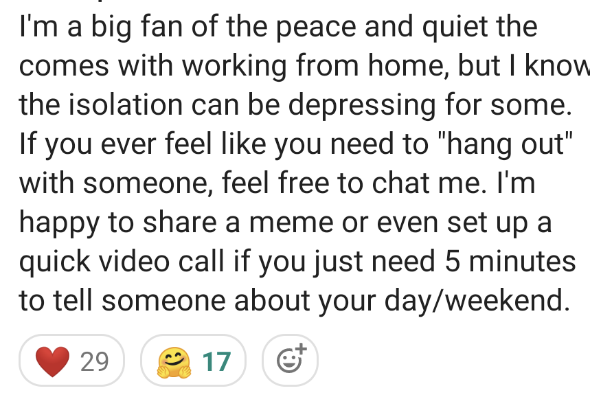 eva_toronto's tweet photo. ♥️ Heart full. As we transition to #workfromhome @Borrowell we all know it'll be an adjustment for the team. One of our team members posted this - such a great example of our values. #teamoriented #actlikeanowner https://t.co/Hig5fCVXdZ