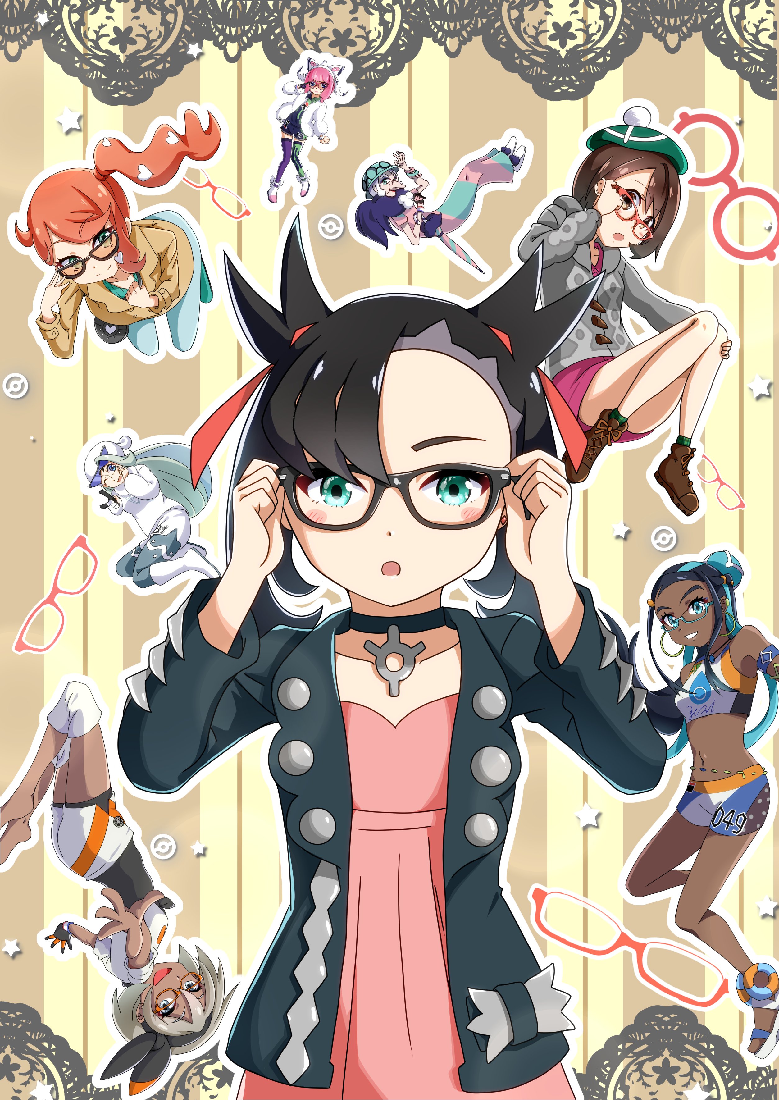 Twitter 上的 葱味噌 C99お疲れさまでした 今日のお絵描き ポケモン剣盾の女の子 メガネ 女の子はメガネをかけるだけで魅力ましましだよね ってノリで描いた 模様でキャラなじませるのムズイ ポケモン剣盾 ポケモン絵描きさんと繋がりたい イラスト