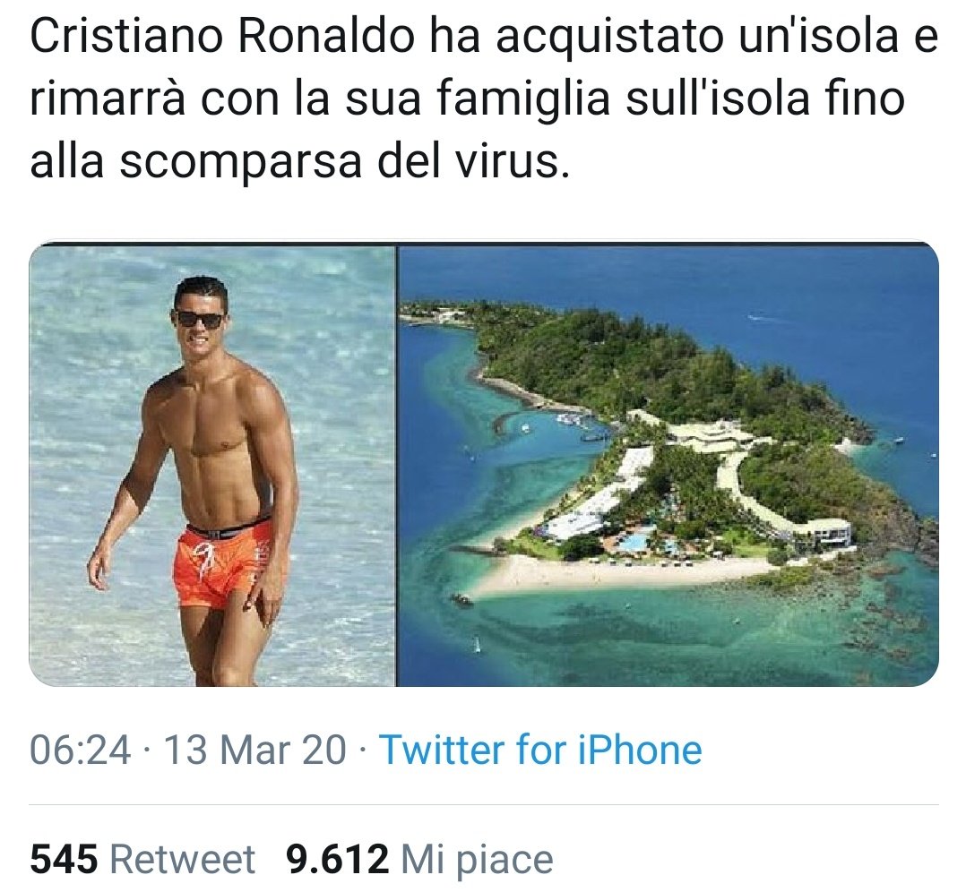 Toccoditacco10's tweet photo. Io ho comprato una mascherina lui un'isola.🤣🤣🤣 https://t.co/0GQj2vvB0h