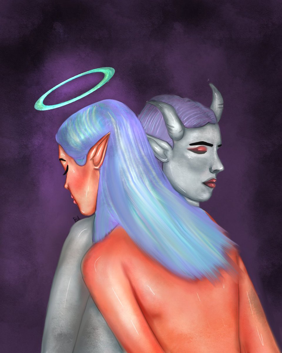 03_tri's tweet photo. #illustration #drawing #draw  #artist #sketch #artsy #digitalpainting #girl #portrait #painting  #dailyart  #artshub  #art_daily #artsmastery #supportarts #artistscoutz #instaartexplorer #illustratenow  #skindigitalpainting #rainbow https://t.co/XPfXNpDYls