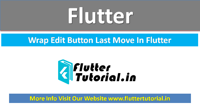 FlutterTutoria2's tweet image. Wrap Edit Button In Flutter :In this flutter tutorial i will show you how to wrap edit button in flutter. in this flutter tutorial i will provide you the code of wrap edit button in flutter
Visit :- bit.ly/2xAq8fr
#Flutter #flutterclock #fluttergoogle #Google #FlutterDev