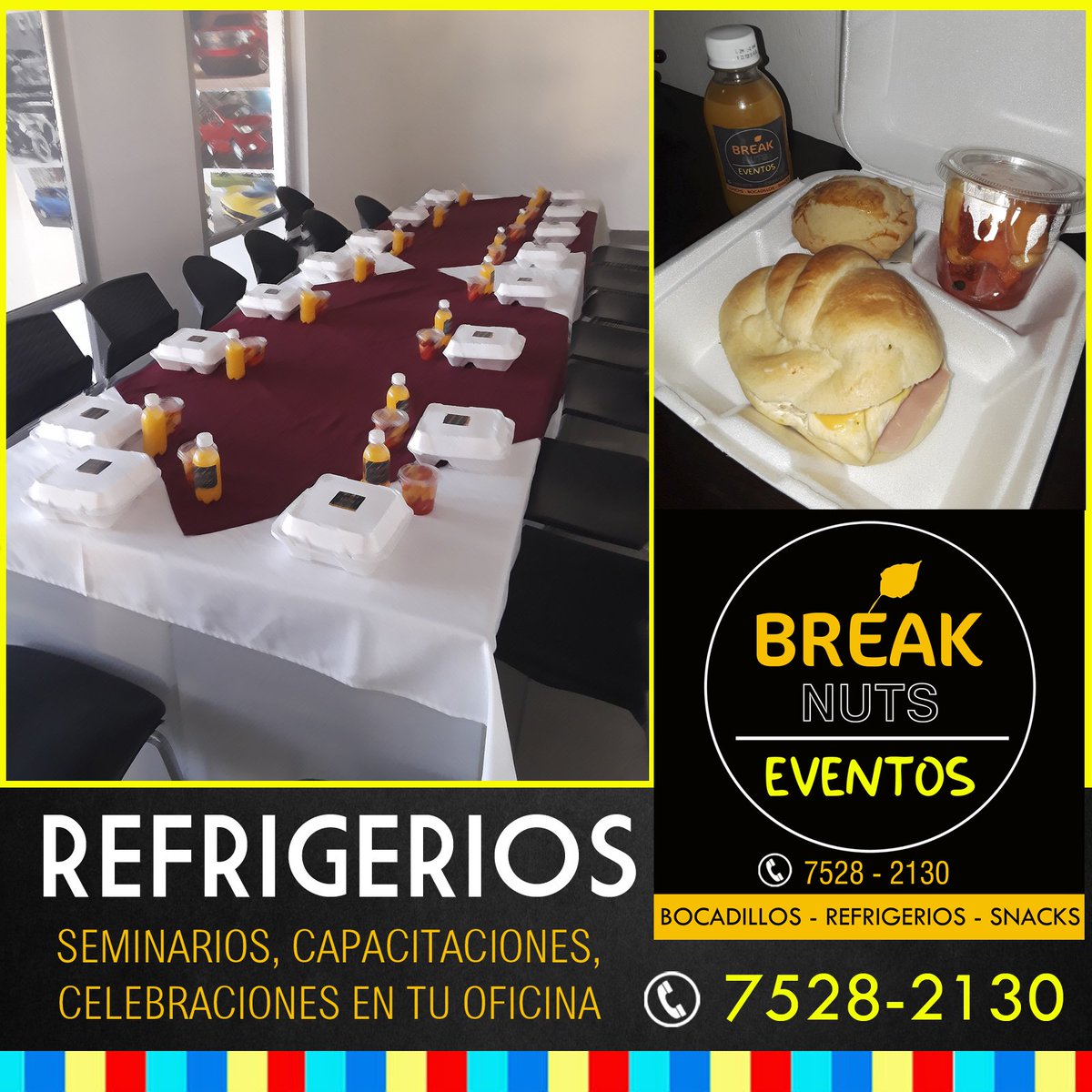 breaknuts503's tweet image. NECESITAS ALGO DIFERENTE EN TU EVENTO, FAMILIAR O CUALQUIER CELEBRACIÓN!
 NOSOTROS NOS ENCARGAMOS DE LA COMIDA!

NUESTRO NUEVO NUMERO 7528-2130 Llamanos y escríbenos para tus encargos y cotizaciones

Nosotros nos encargamos de la comida para tu evento!

@breaknuts503
