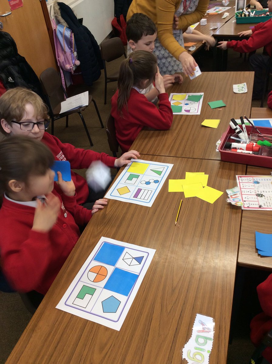SchoolHuttoft's tweet image. Super fractions learning Year 2! This game of bingo really helped to see what you have learnt so far about fractions...halves, quarters, thirds and wholes! Wow! #mathsisfun #funfractions