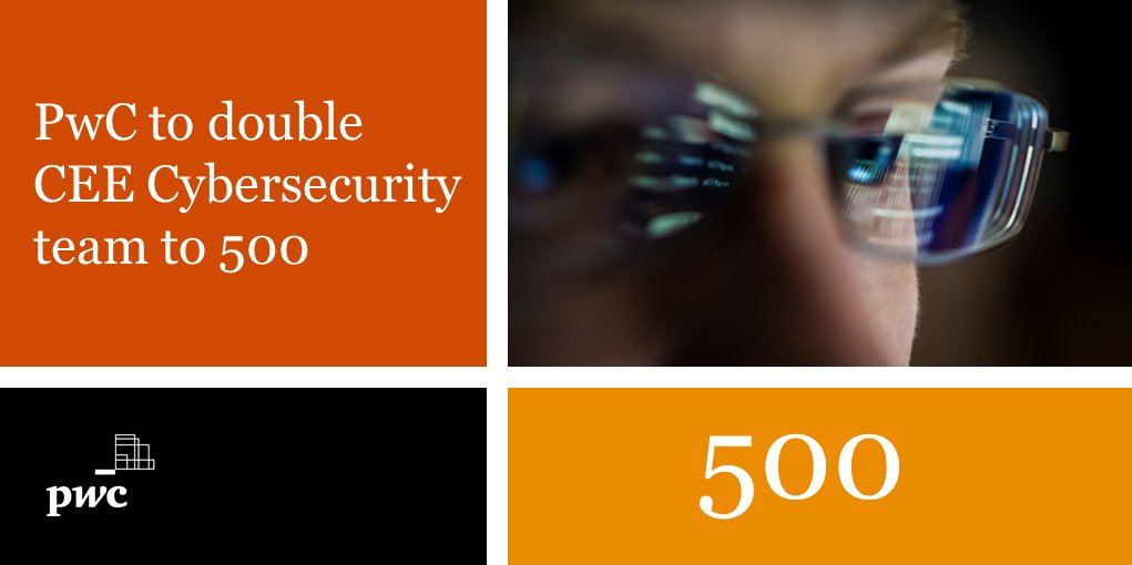 Excited to announce plans to double the size of our CEE cybersecurity practice. 
We don’t just protect business value, we create it – using cybersecurity and privacy as a tool to transform businesses.  More info here: pwc.to/38uRGzC 
#cybersecurity #privacy #datasecurity