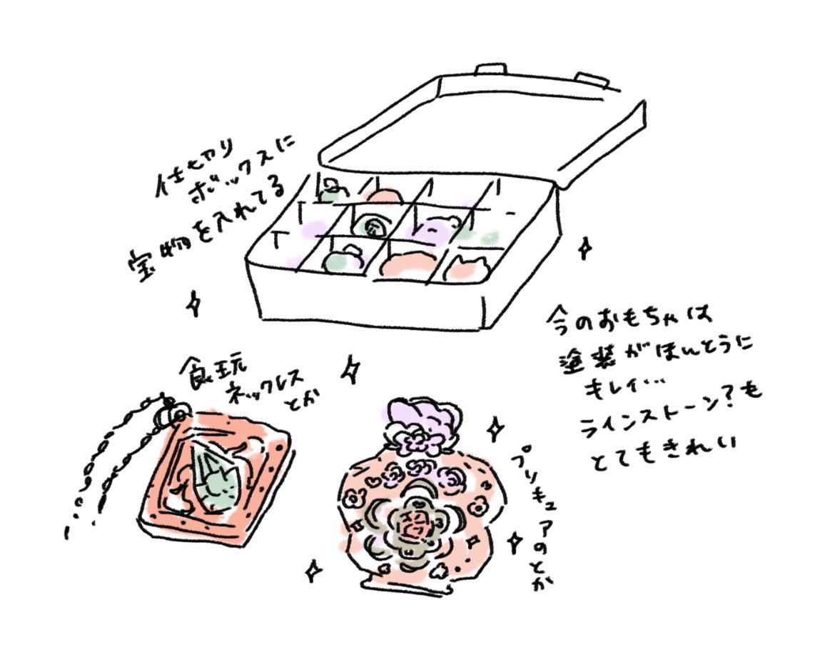 子のおもちゃが可愛いので見せてもらっている 