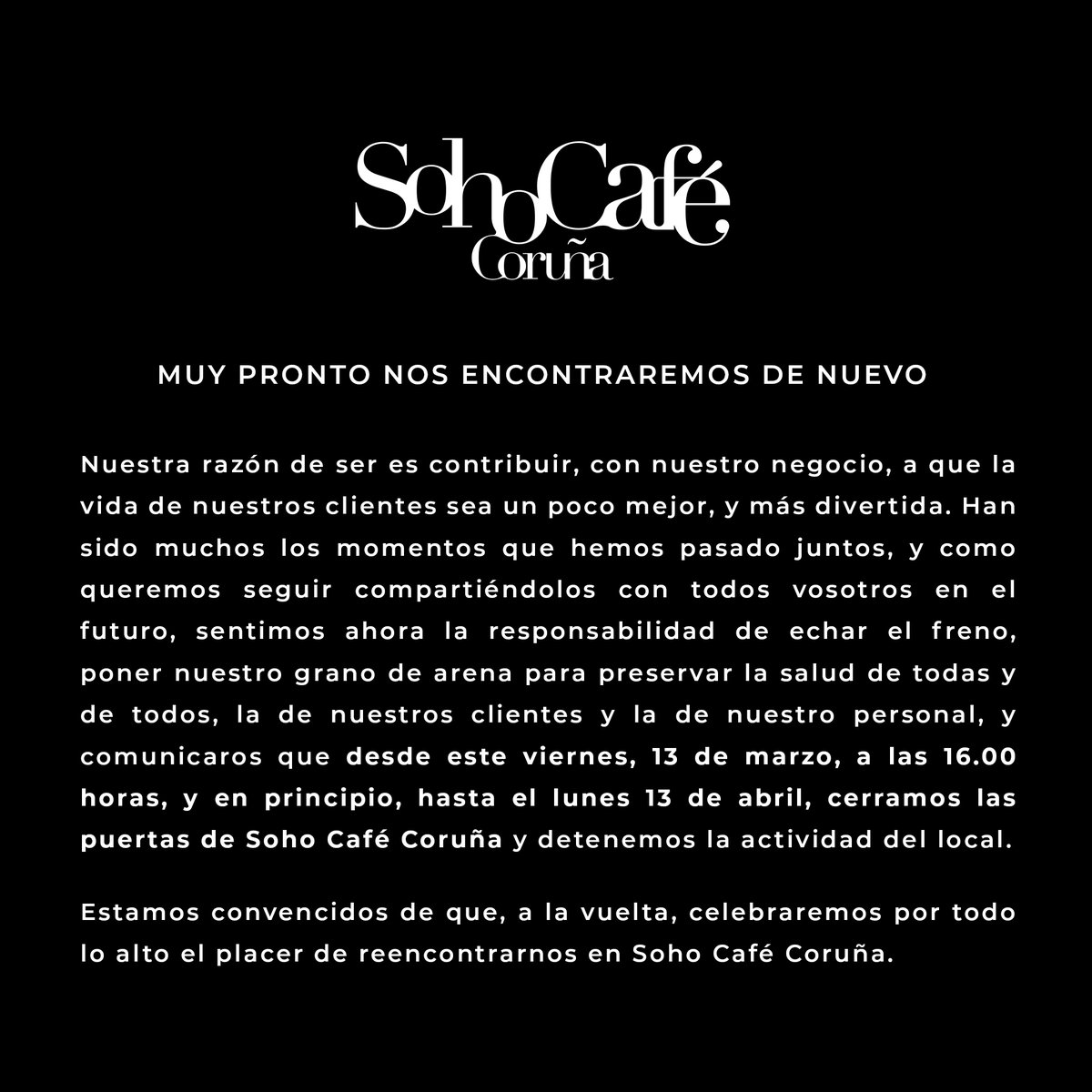 Soho Café Coruña (@sohocafecoruna) on Twitter photo 