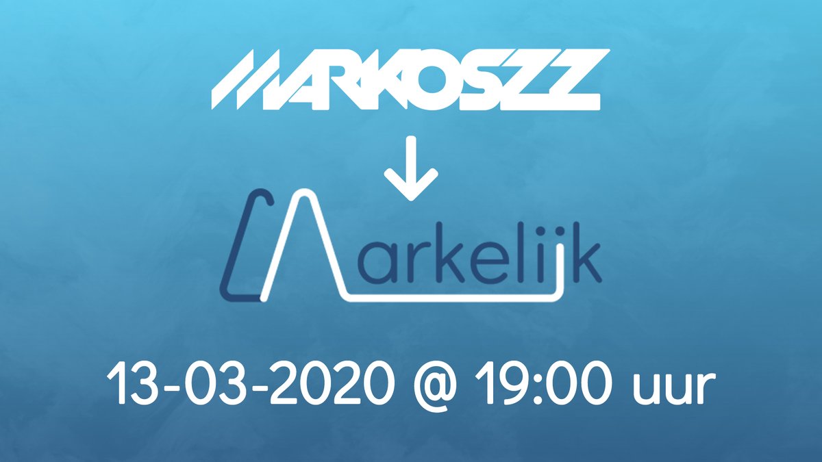 Markelijk's tweet photo. Alrighty! Vanaf dit moment is mijn kanaal 'Markoszz' omgedoopt tot 'Markelijk'! Vanavond om 19:00 uur zal er een trailer komen met nieuwe beelden! :) https://t.co/QU2pcA7ggH