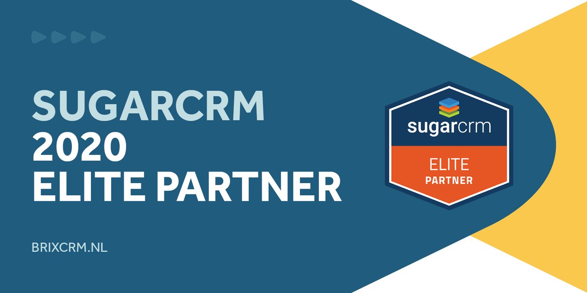 brixcrm's tweet photo. Wij zijn erg trots dat we opnieuw als enige partner in Nederland de Elite status van @SugarCRM hebben verworven!
Ook dit jaar behoren wij weer tot de 25 Elite Partners van SugarCRM wereldwijd.
https://t.co/7Jl62xGFEx
#CRM #sales #marketing #SugarCRM https://t.co/pnt8DkiZRC