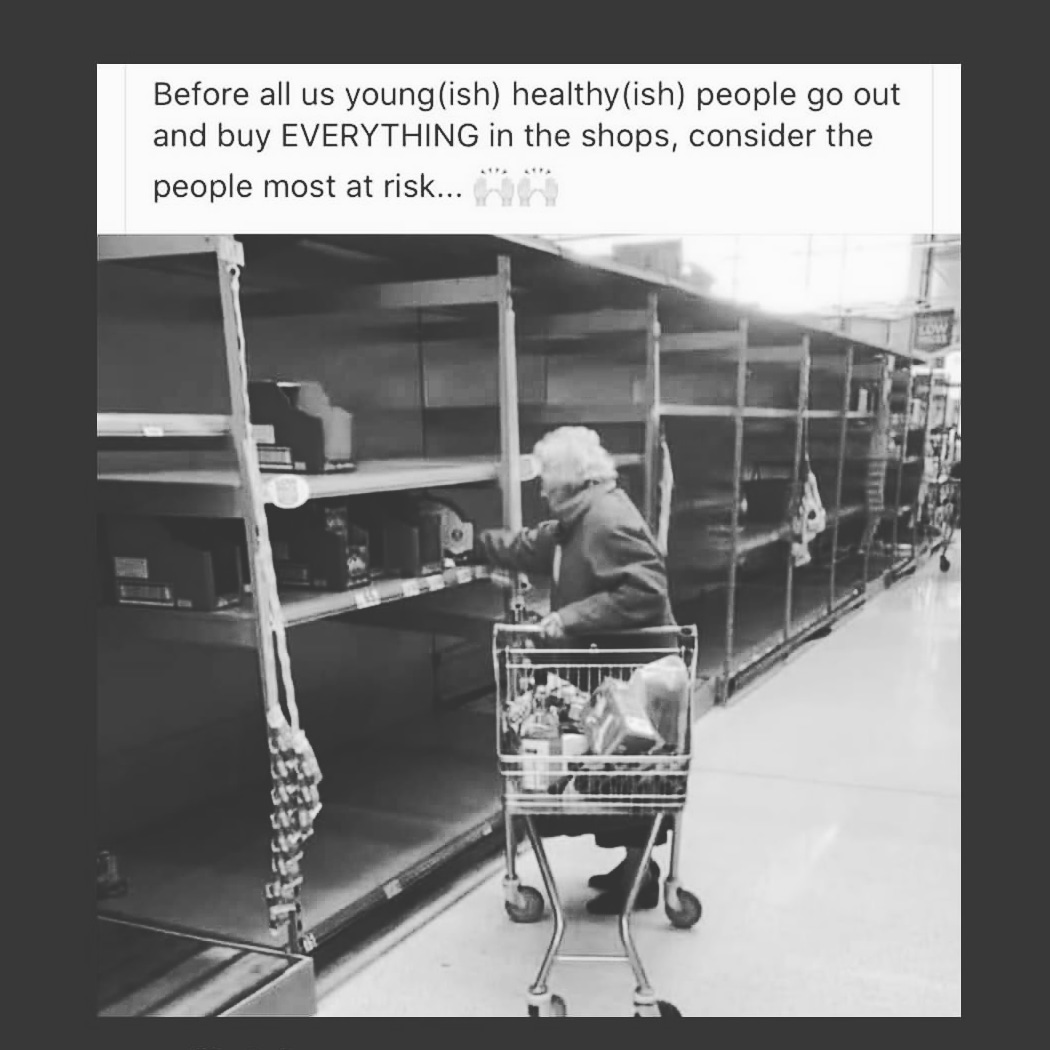 VITRMusic's tweet photo. It's mad times but remember we're all in the same boat. 
Shops should limit people's buying ..

Please share this post to raise awareness  

 #simpletings https://t.co/xTu5iuyV1U