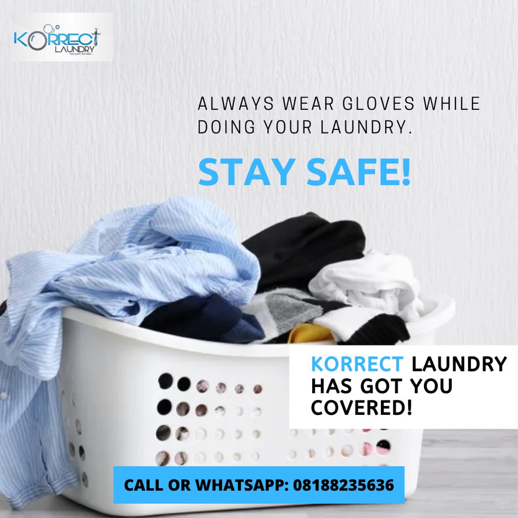 Korrectlaundry's tweet image. Stay safe this period!
Use good hygiene, wash hands regularly and practice social distancing.

#coronavirus #clothes #clean #drycleaners #laundry