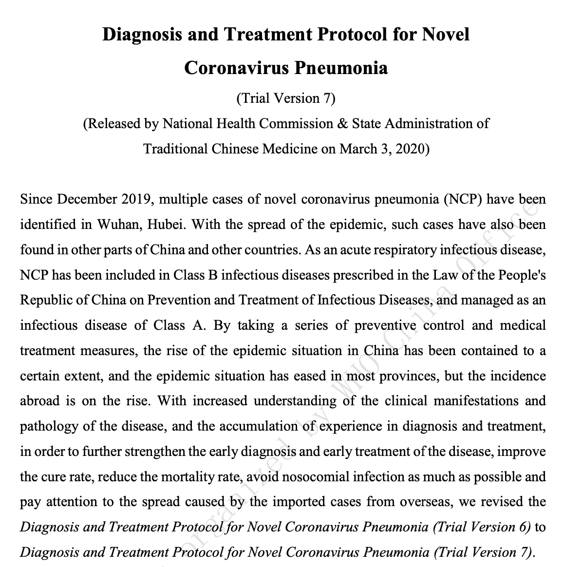 ChinaEmbEsp's tweet photo. En base a su experiencia frente al #COVID2019 y con el fin de ayudar a otros países, #China ha desarrollado 7 versiones del "Protocolo para el diagnóstico y tratamiento de la neumonía por nuevo #coronavirus", cuya última versión podéis consultar aquí: https://t.co/VSG7vOhsKF https://t.co/fmnZvJiCvu