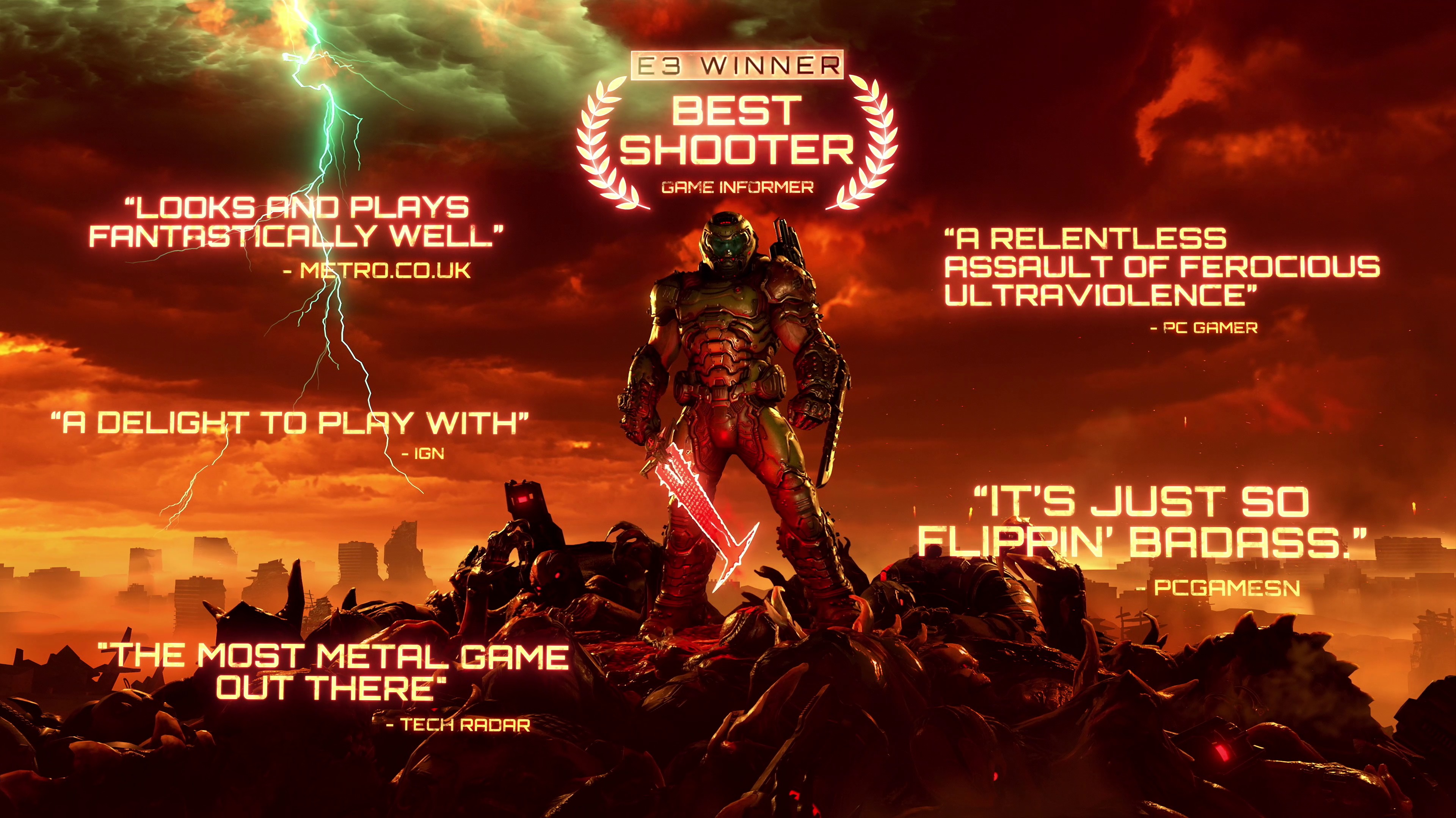 Doom Eternal Opening Quote Bethesda Uk On Twitter: "Some Media Accolades And Quotes About #Doom Eternal  From The New Launch Trailer 🔥 Https://T.co/Poolmq17Hh" / Twitter