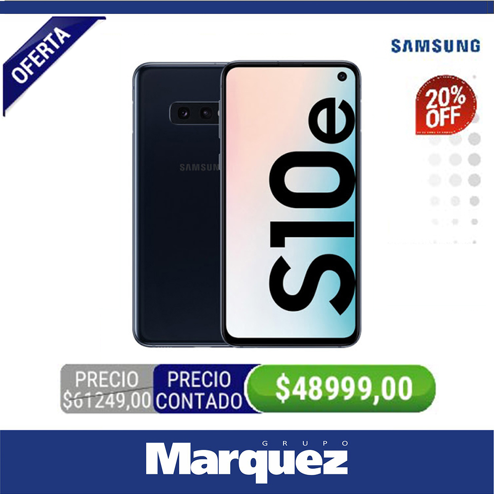GrupoMarquezLP's tweet photo. #CELULAR #SAMSUNG #S10e - Memoria interna 128Gb - 6Gb RAM - Octa Core - Camara principal 12Mpx 16Mpx - Pantalla 5,8 - Encontralo en #GrupoMarquez https://t.co/UzuJhNs3GL