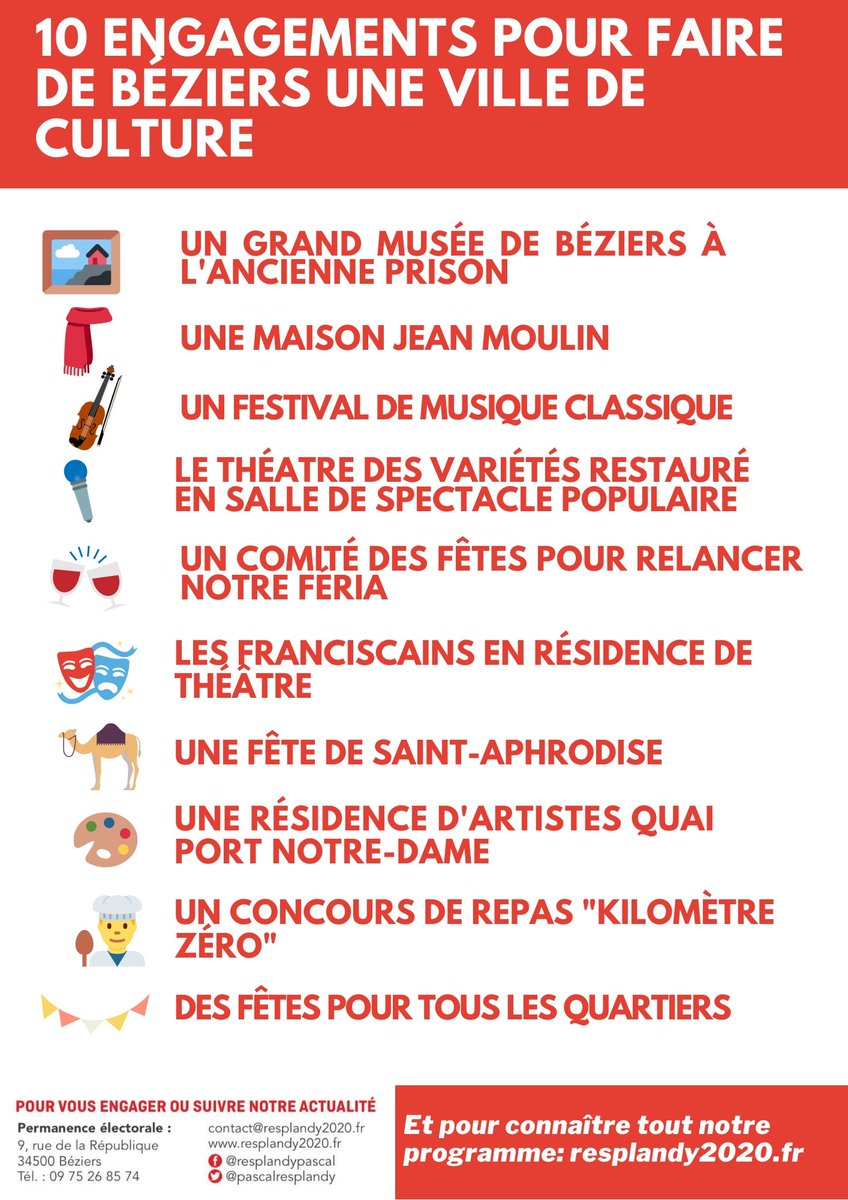 PascalRESPLANDY's tweet image. Parce que la culture est une chance pour Beziers ❗#Béziers