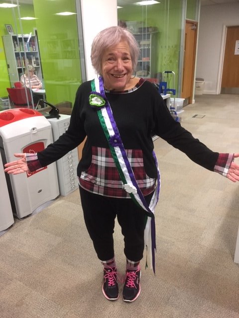 XChange2020's tweet photo. #ShowTheSash continues! Lise Olsen @BirmConsActing @bcu_adm #VotesforWomen #IWD2020 https://t.co/wWOFhh7CZN