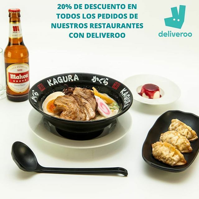 KaguraExpress's tweet photo. Apreciadxs clientes, debido a la extraordinaria situación en la que nos encontramos, todos nuestros restaurantes #Hanakura #Ramenkagura #Kuraya #Kaguraexpress ofrecerán un descuento del 20% en @deliveroo_es durante los próximos días.
También disfrutarán … https://t.co/Me4dyRIuae https://t.co/E9COgYgUJw