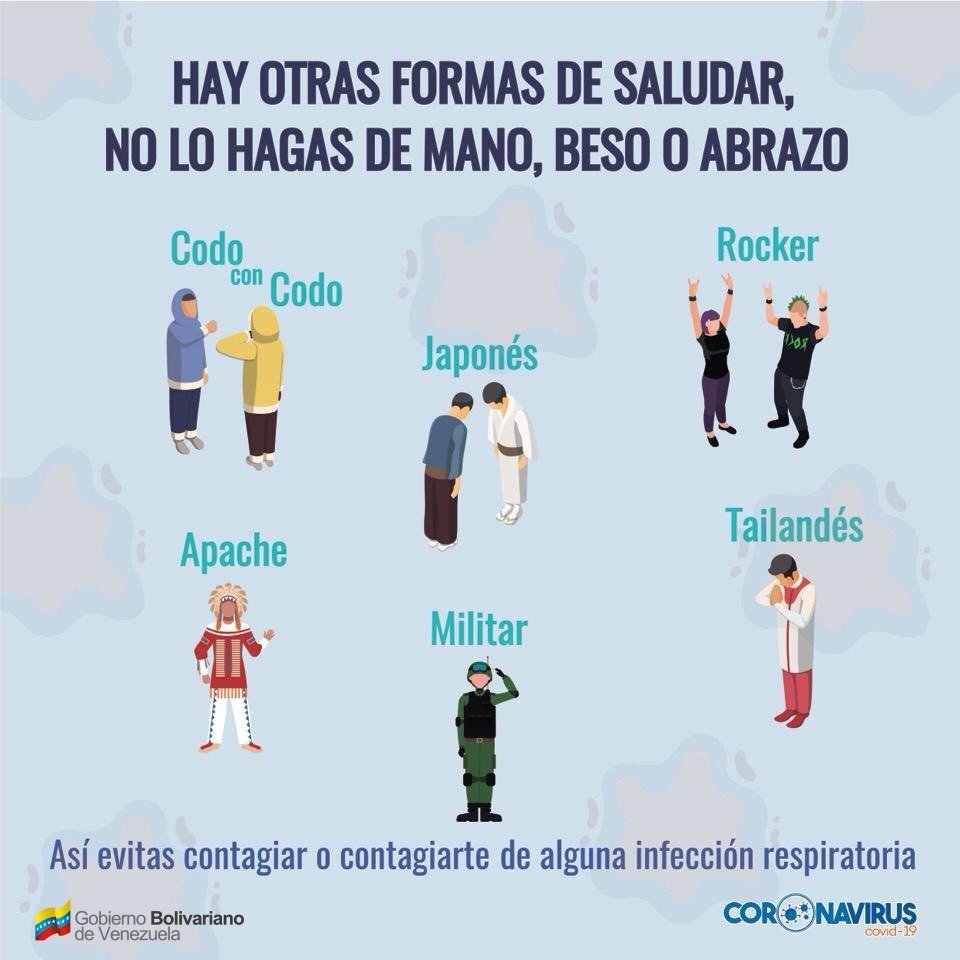 🗣️ ¡𝐓𝐎𝐌𝐀 𝐏𝐑𝐄𝐂𝐀𝐔𝐂𝐈𝐎́𝐍 ! ✍️ 🇻🇪

Reduce el riesgo de infección del Coronavirus #Covid_19 y toma nota de las recomendaciones. #PrevencionYProteccionDelPueblo @NicolasMaduro @psuvaristobulo @MPPEDUCACION @GobTrujillo @PartidoPSUV